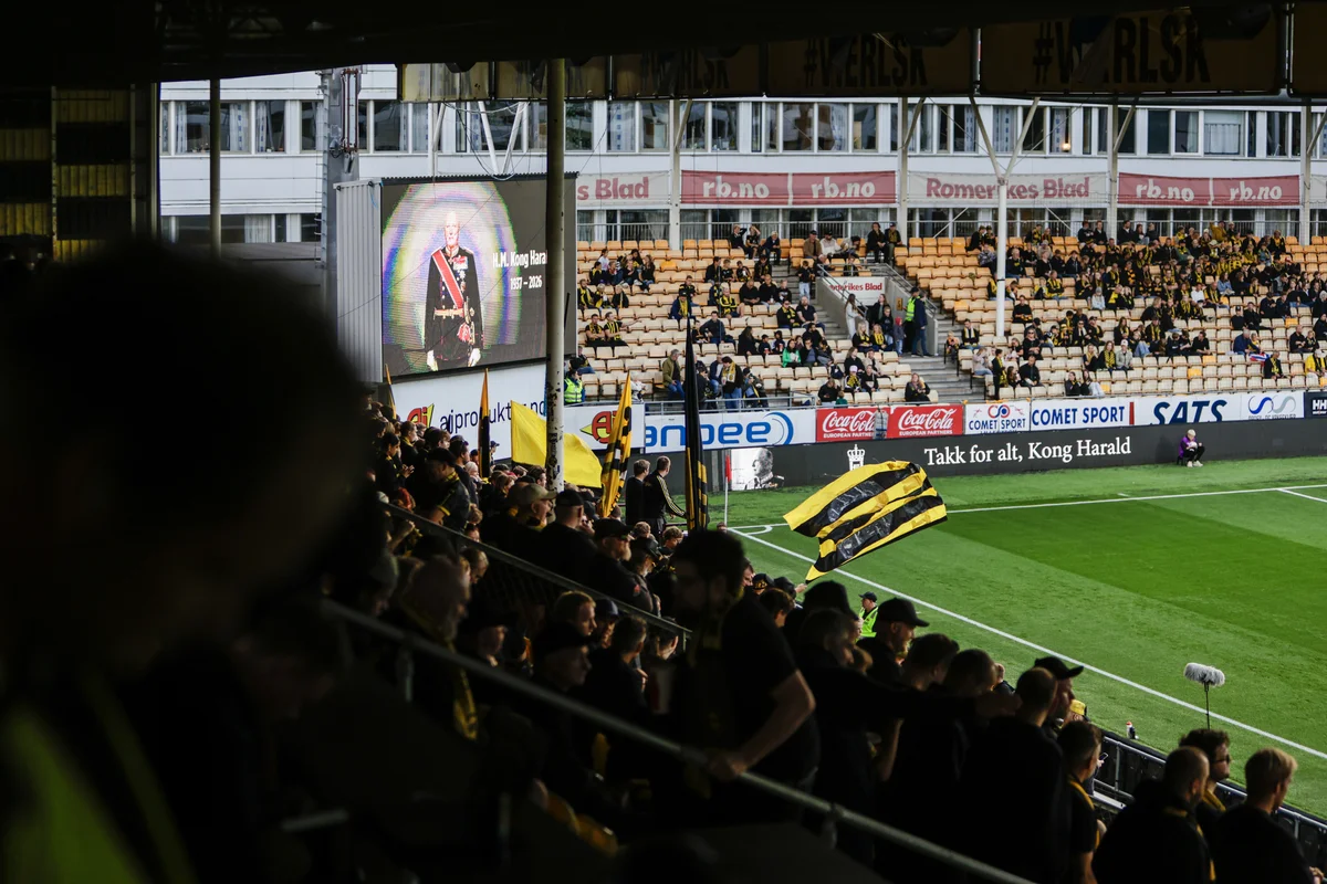 Stadion. Før avspark.